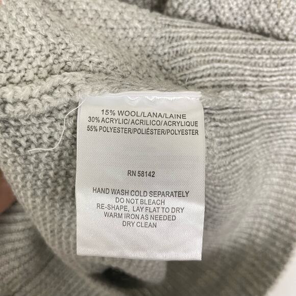 Gal Meets Glam | Renee Gray Knit Wool Blend Short Sleeve Sweater Top - Picture 9 of 10